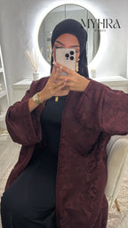 Kimono Jasminah bordeau