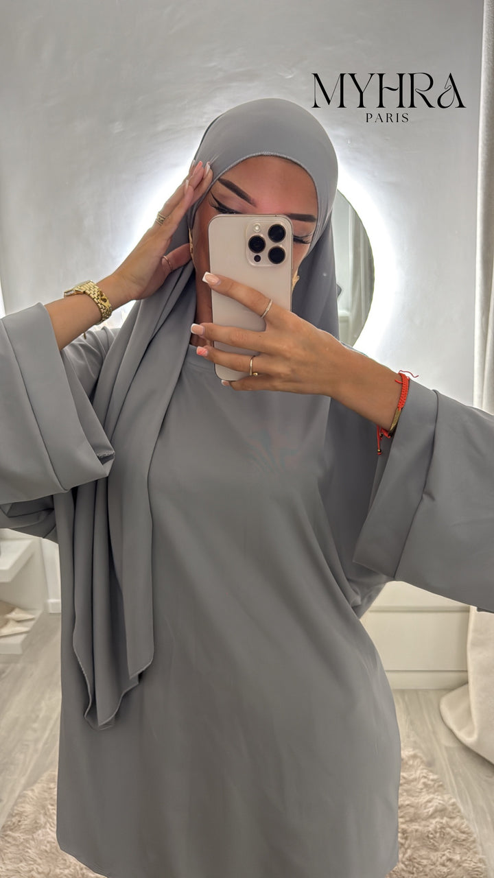 burkini 3 pièces gris