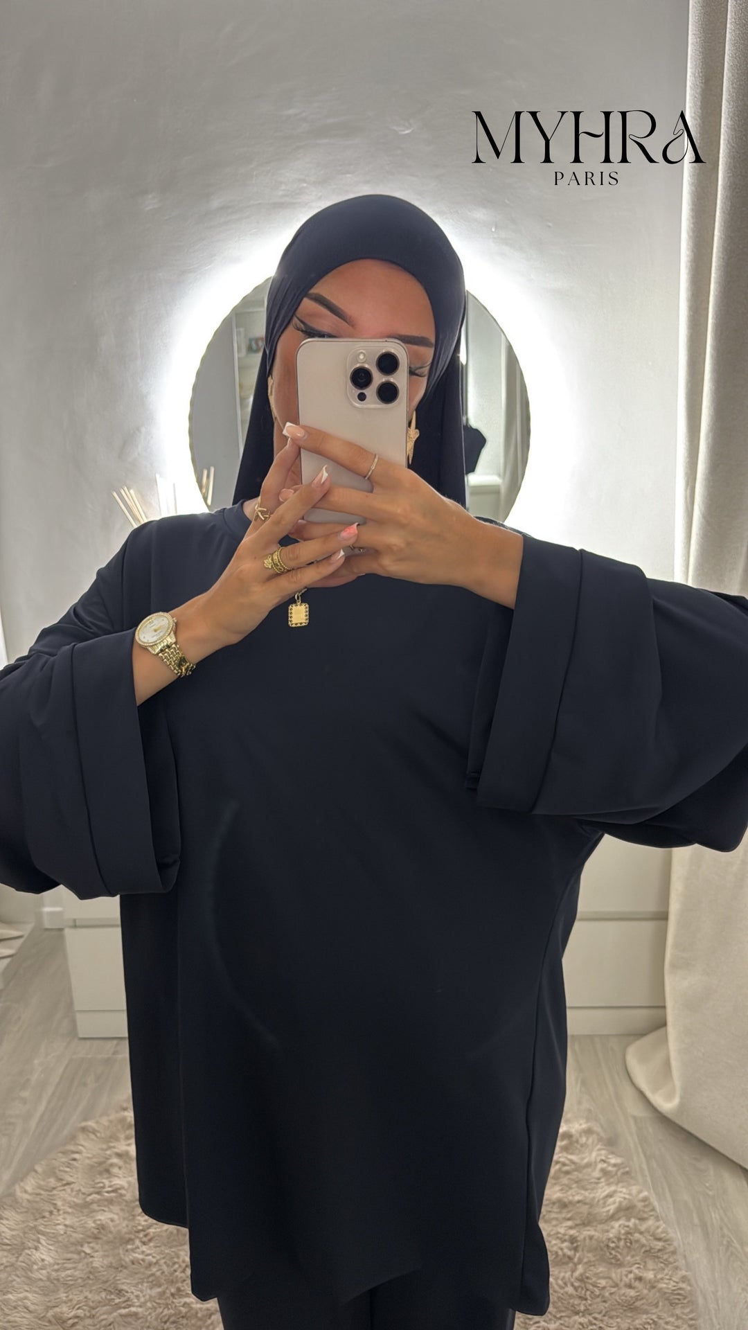 Burkini 3 pièces bleu marine