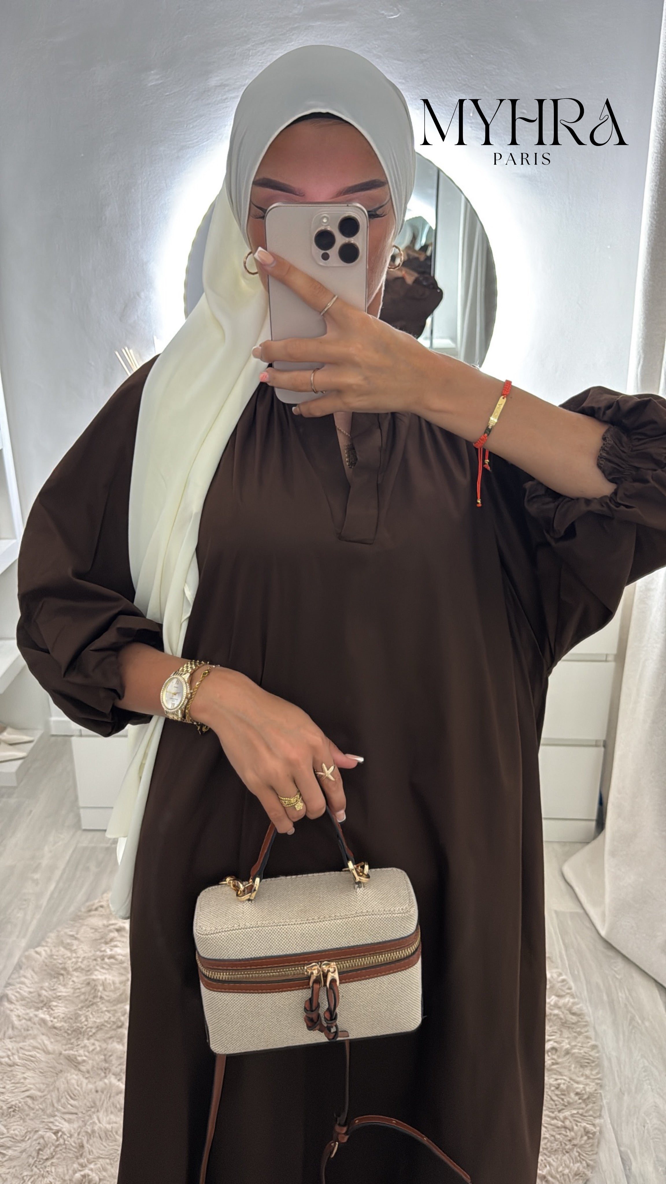 robe Samia marron