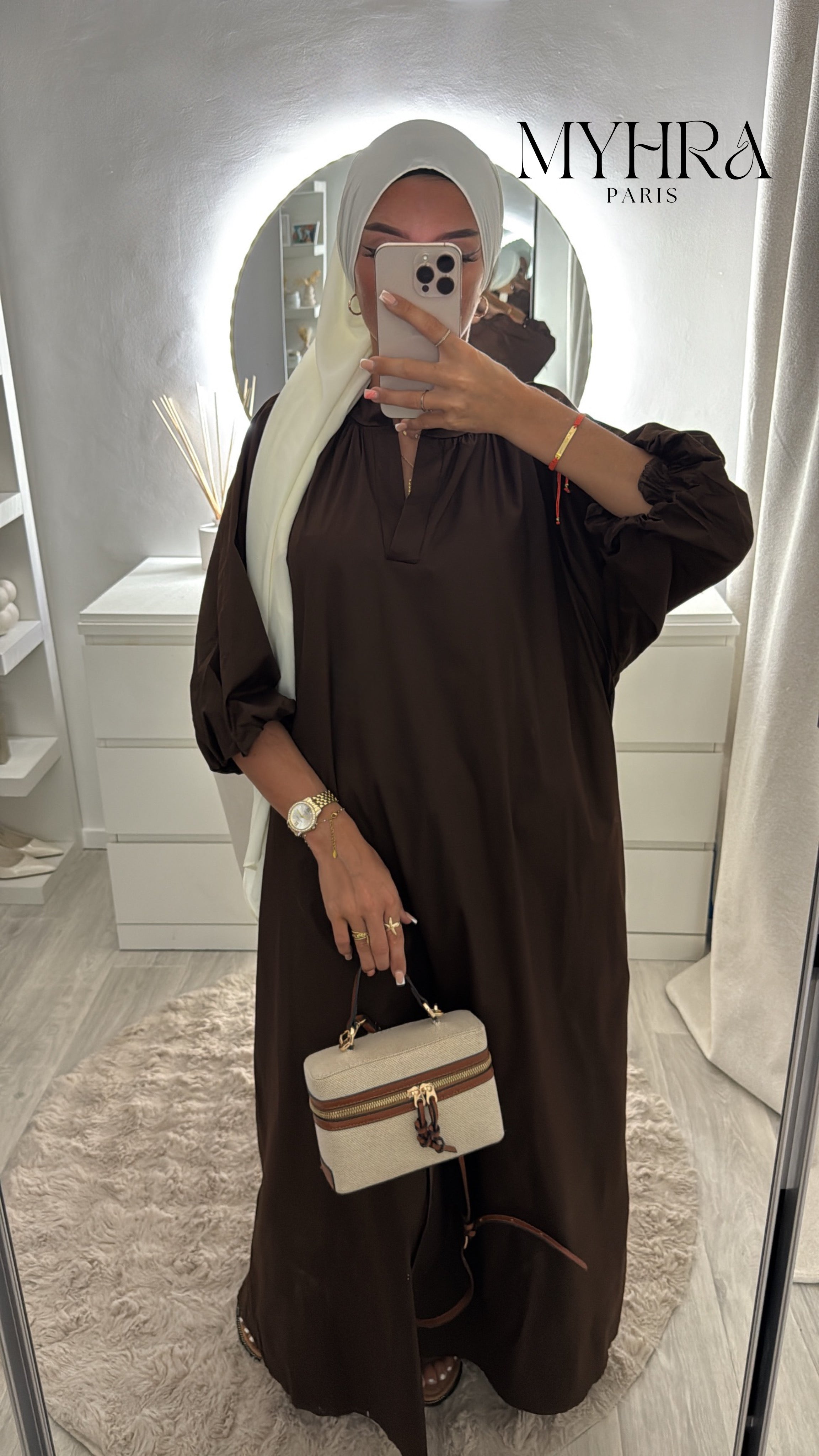 robe Samia marron