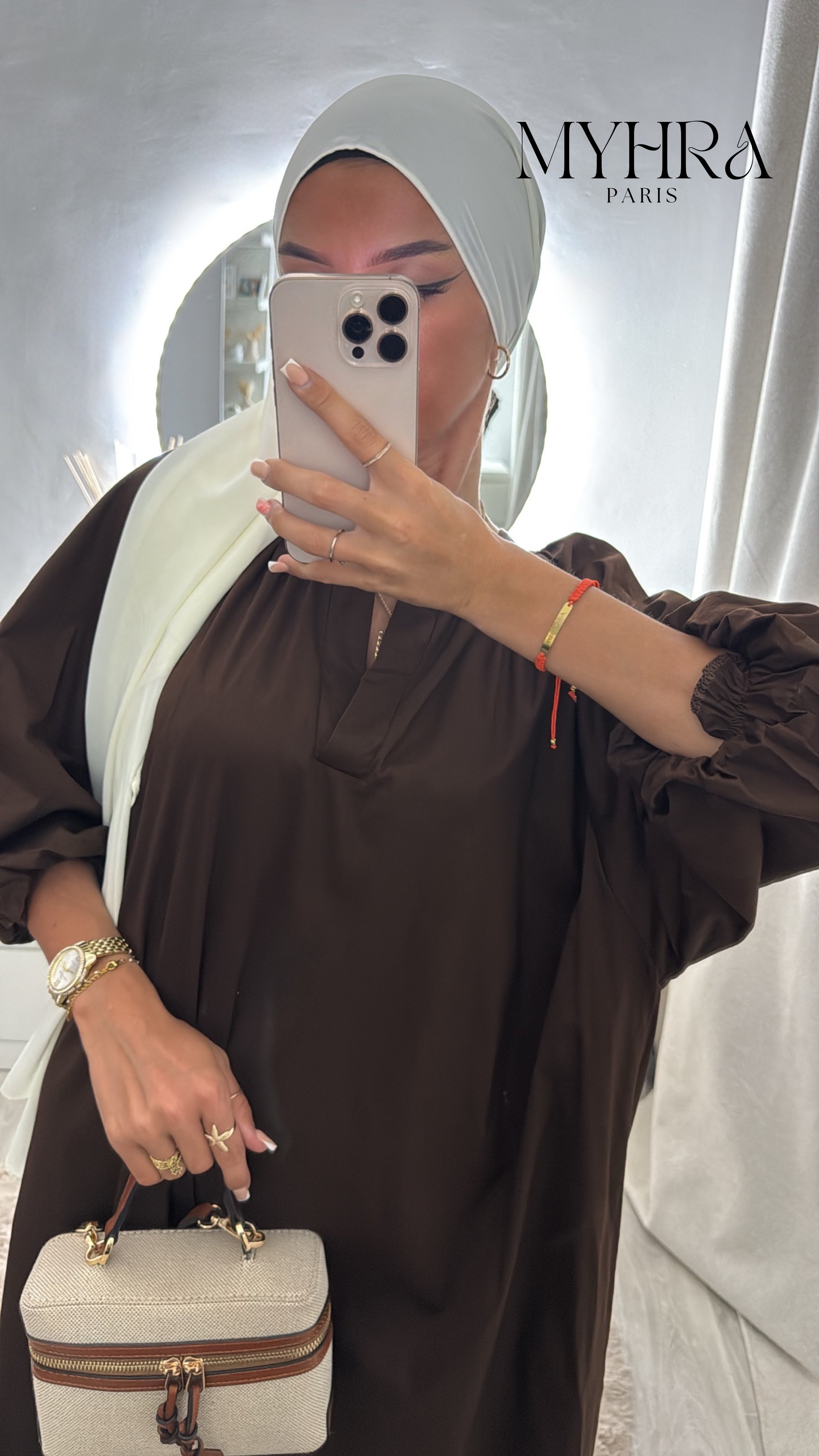 robe Samia marron