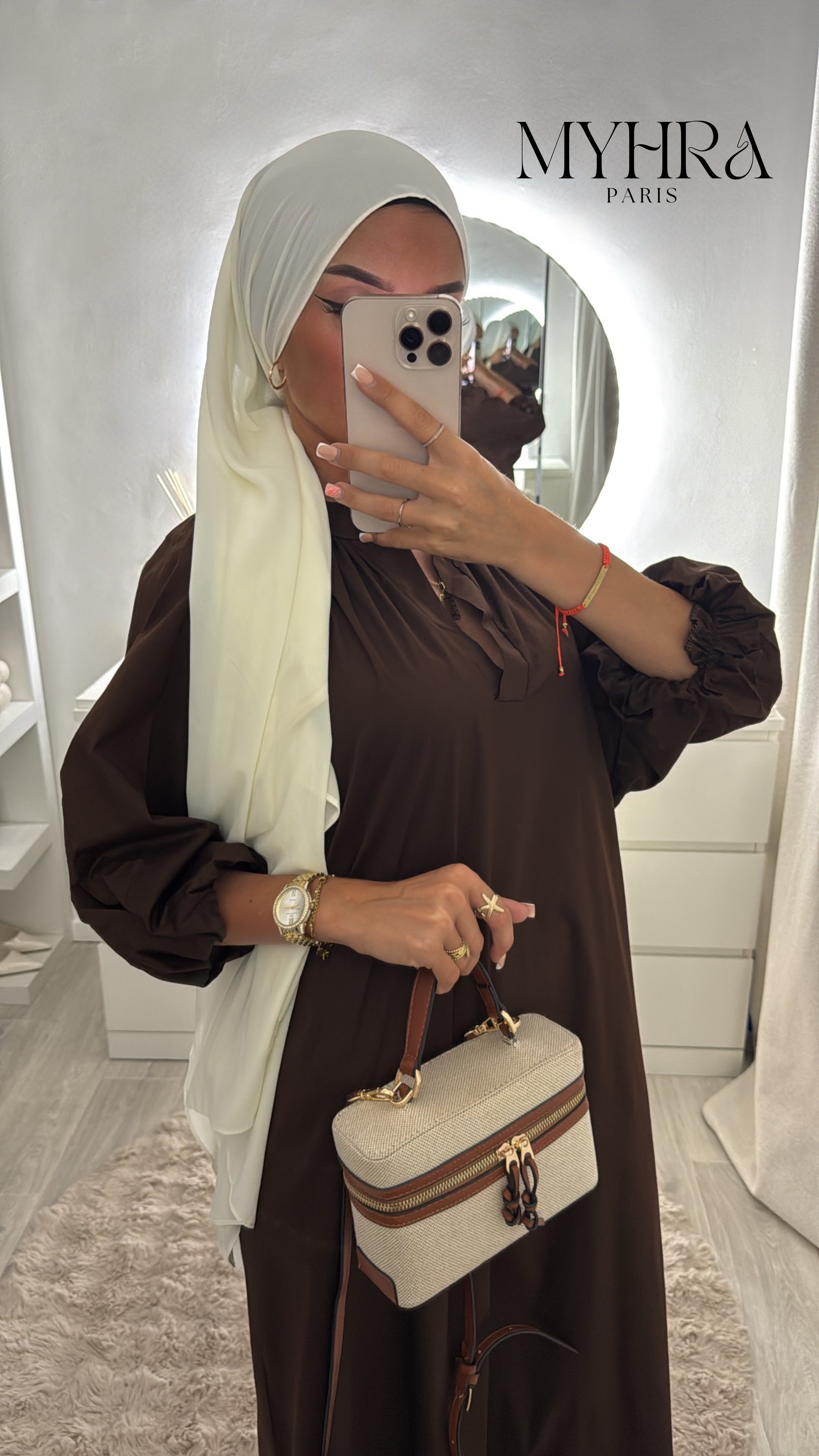 robe Samia marron