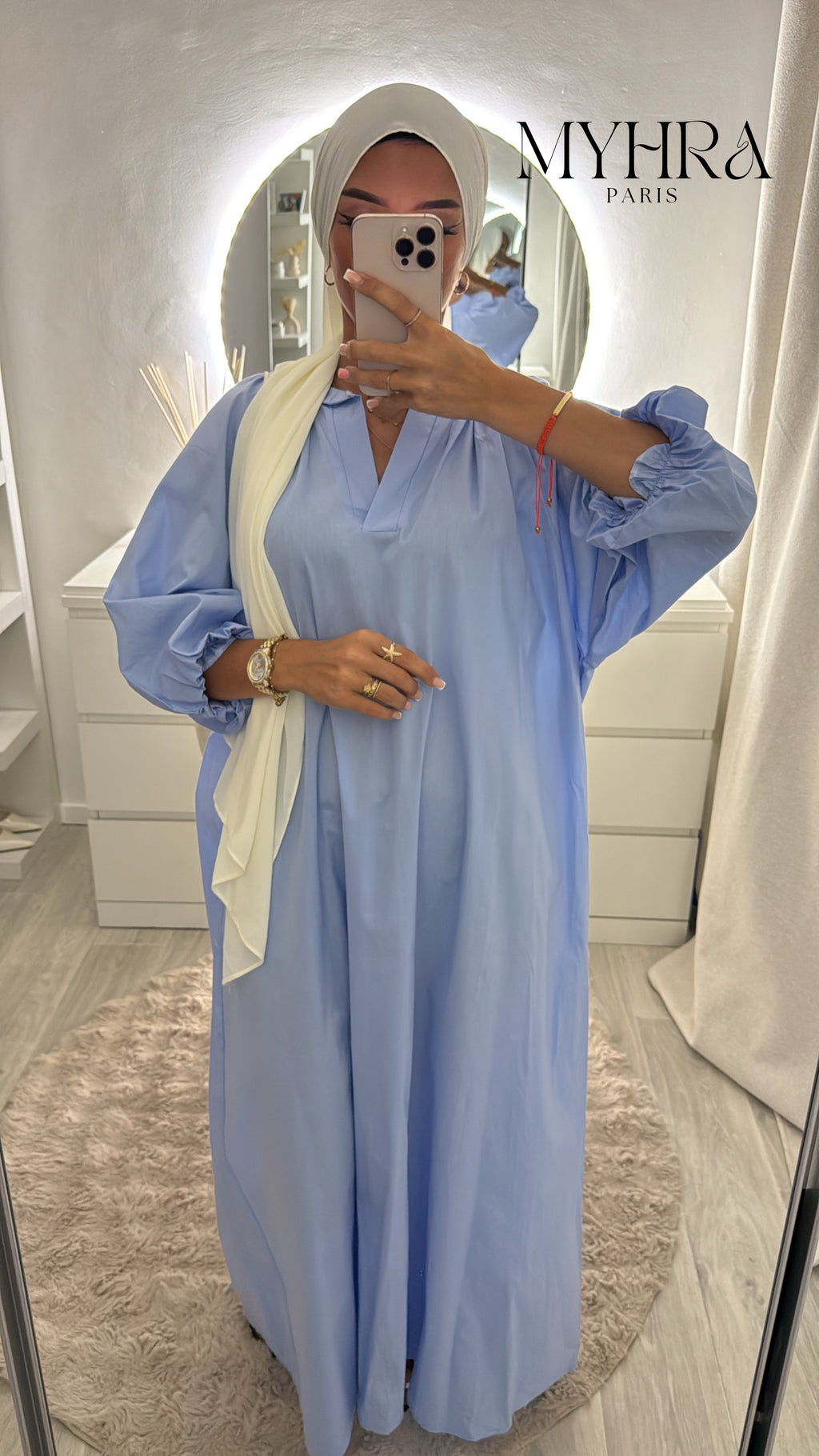 robe Samia bleu