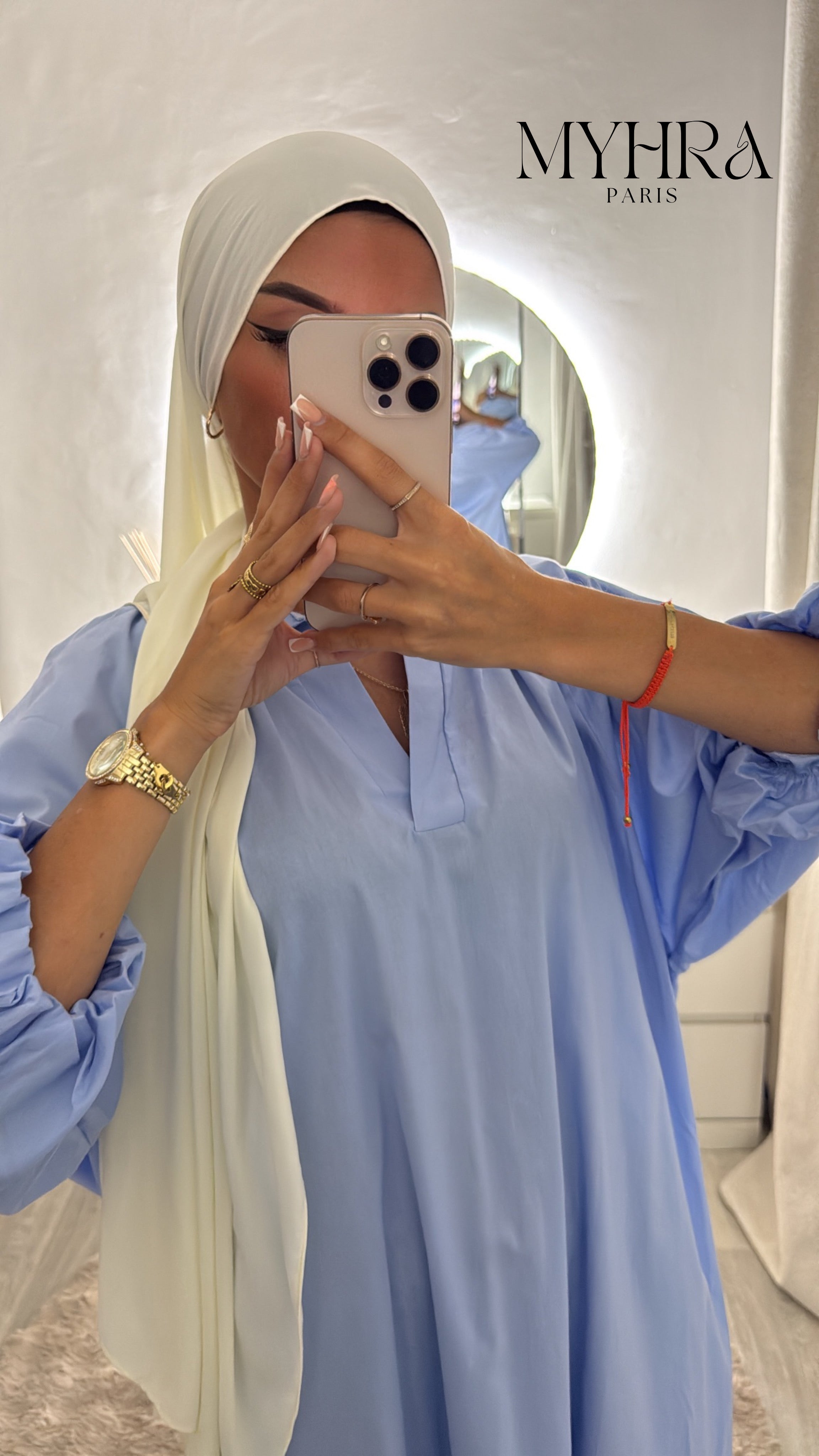 robe Samia bleu
