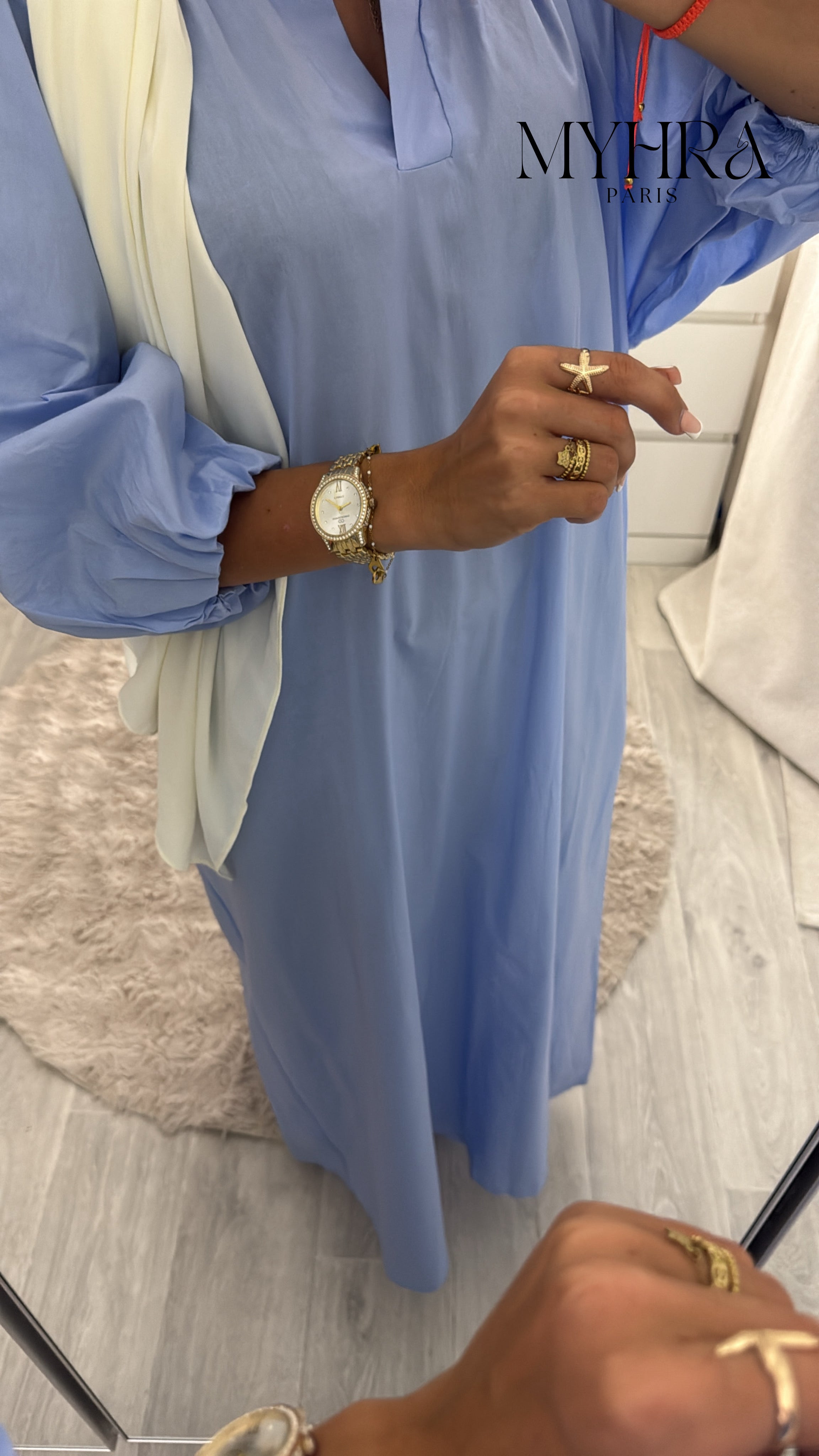 robe Samia bleu